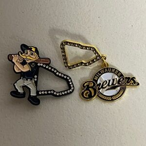 2 New Era Milwaukee Brewers Frame Bernie Hat Pin Pins Hats Pins Hatpin